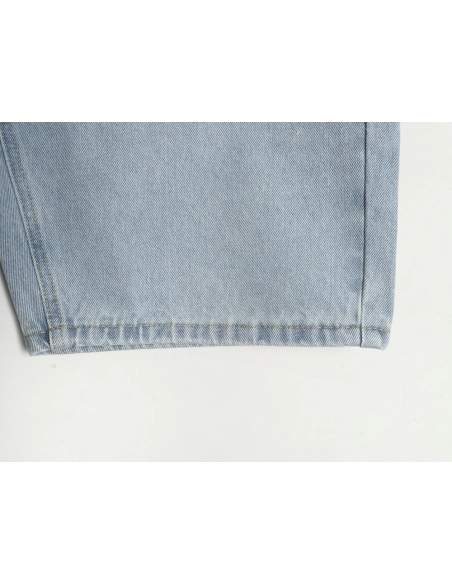 Gucci Double G print washed blue denim shorts,Gucci