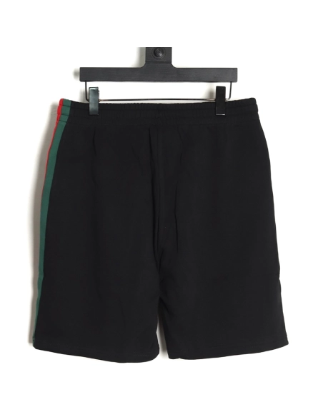 Gucci Side webbing double G embroidered lettering shorts,Gucci