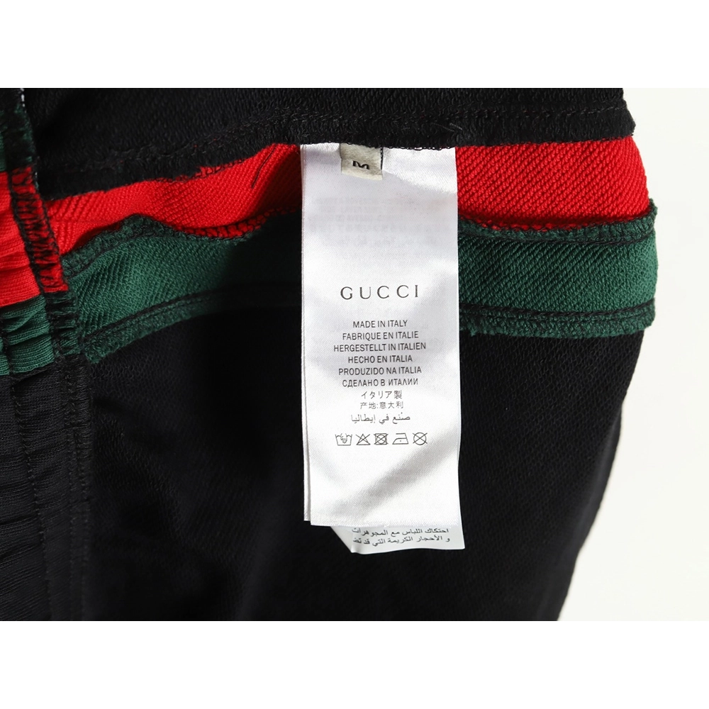 Gucci Side webbing double G embroidered lettering shorts,Gucci