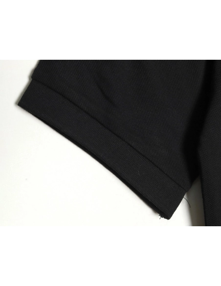 Prada chest triangle logo double bars short sleeve polo shirt TSK3,Prada