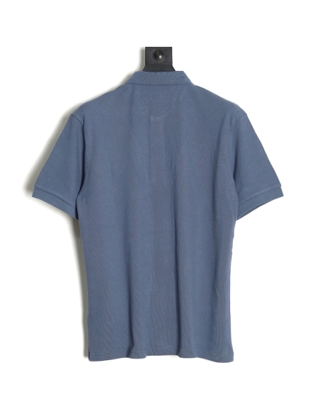 Prada chest triangle logo double bars short sleeve polo shirt TSK2,Prada