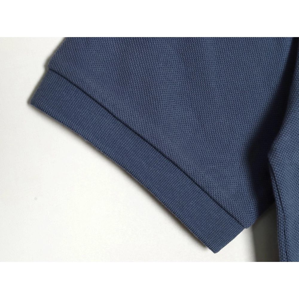 Prada chest triangle logo double bars short sleeve polo shirt TSK2,Prada