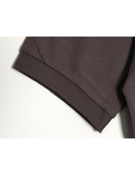 Prada chest triangle logo double bars short sleeve polo shirt TSK1,Prada