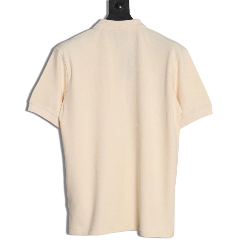 Prada chest triangle logo double bars short sleeve polo shirt,Prada