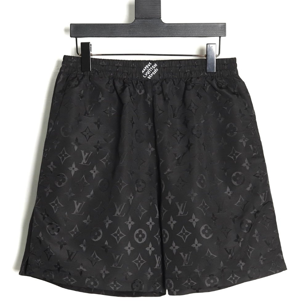Louis Vuitton old flower pattern jacquard silk shorts,Louis Vuitton