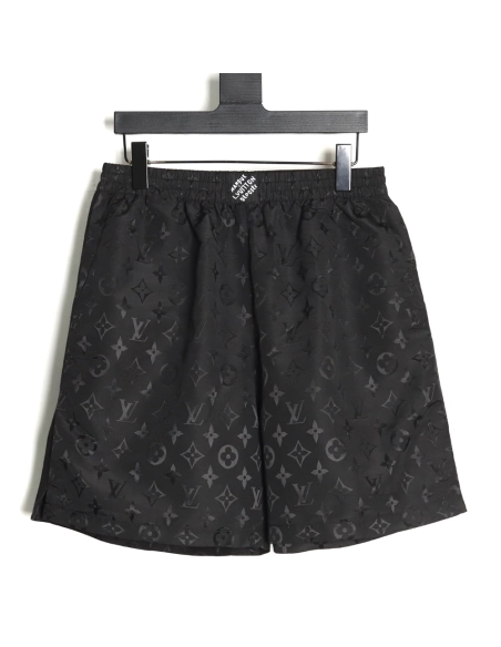Louis Vuitton old flower pattern jacquard silk shorts,Louis Vuitton