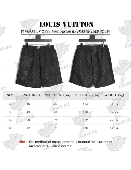 Louis Vuitton old flower pattern jacquard silk shorts,Louis Vuitton