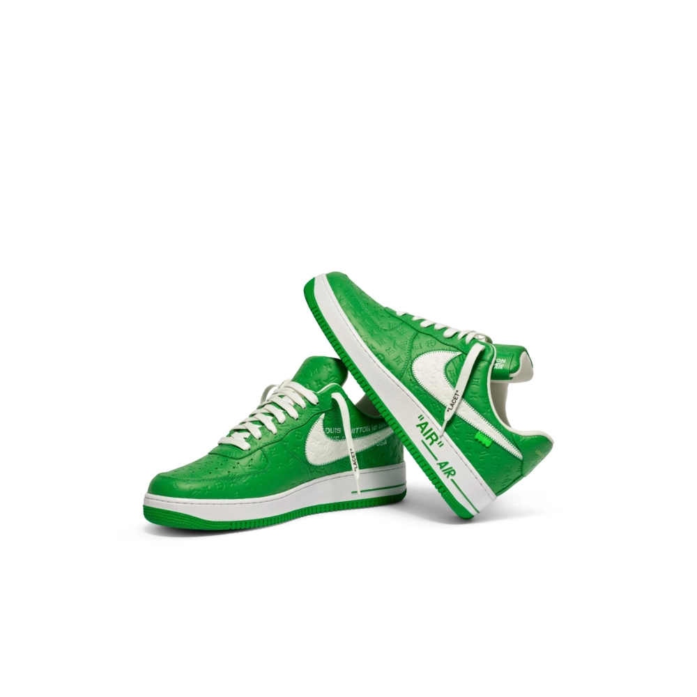 Louis Vuitton x Air Force 1 Low Green Friends &amp; Family,NIKE AIR FORCE