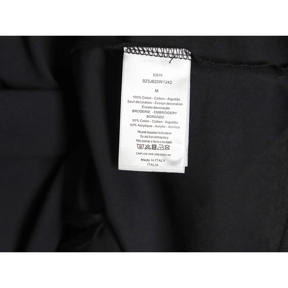 Dior CD gold embroidered letters Polo short sleeve TSK1,Dior