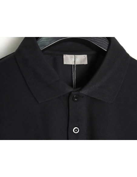 Dior CD gold embroidered letters Polo short sleeve TSK1,Dior