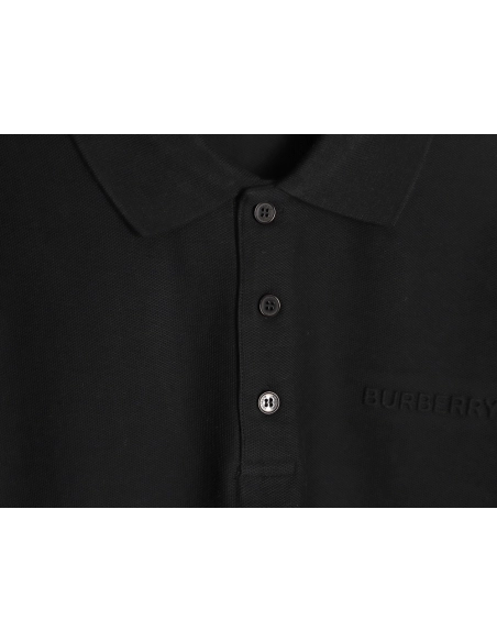 Burberry embossed embossed short sleeve polo shirt,Burberry
