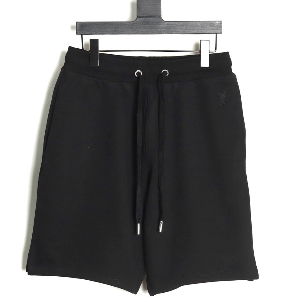 Ami Paris Heart Embroidered Shorts TSK1,Ami