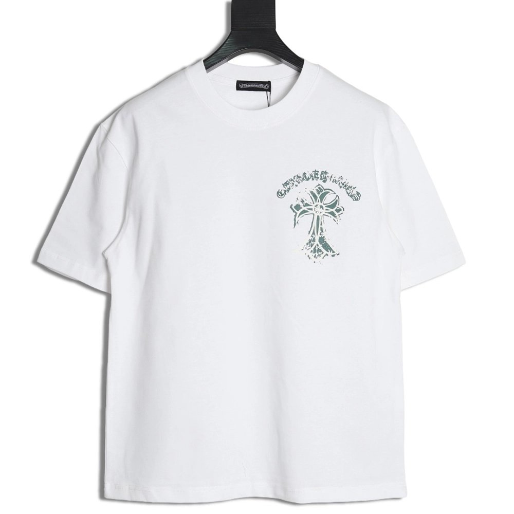 Chrome Hearts mottled cross Sanskrit print short sleeves,Chrome Hearts
