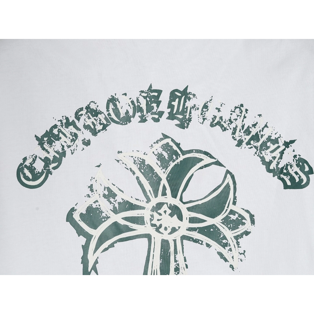 Chrome Hearts mottled cross Sanskrit print short sleeves,Chrome Hearts