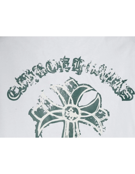 Chrome Hearts mottled cross Sanskrit print short sleeves,Chrome Hearts