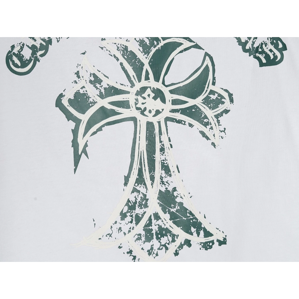 Chrome Hearts mottled cross Sanskrit print short sleeves,Chrome Hearts