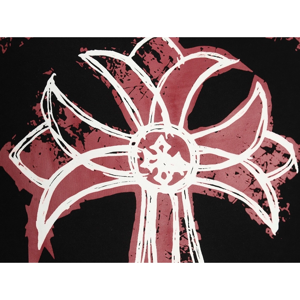 Chrome Hearts mottled cross Sanskrit print short sleeves TSK1,Chrome Hearts