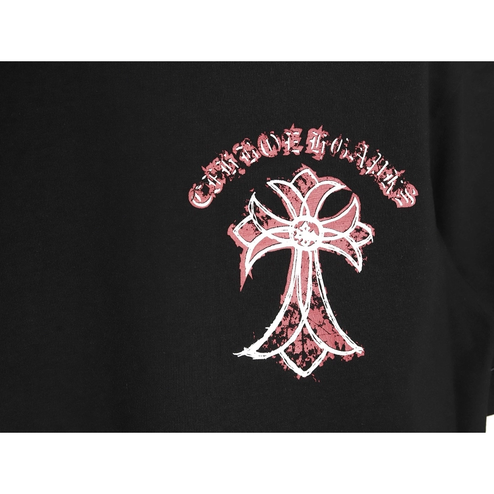 Chrome Hearts mottled cross Sanskrit print short sleeves TSK1,Chrome Hearts