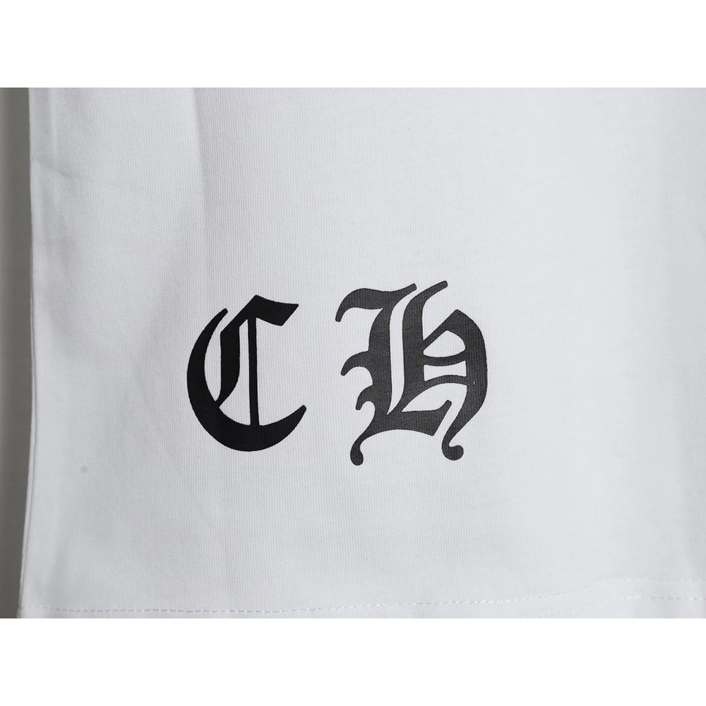 Chrome Hearts ink-dyed horseshoe print short sleeves,Chrome Hearts