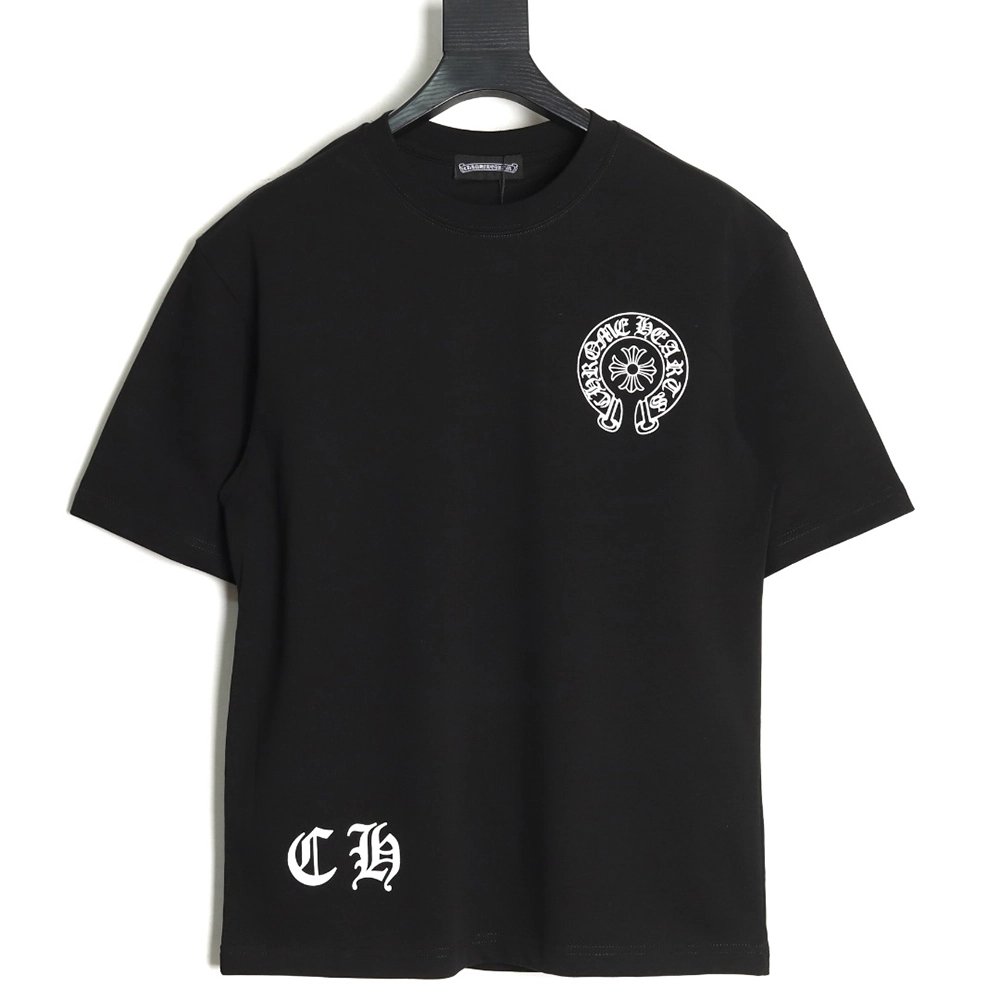 Chrome Hearts ink-dyed horseshoe print short sleeves TSK1,Chrome Hearts