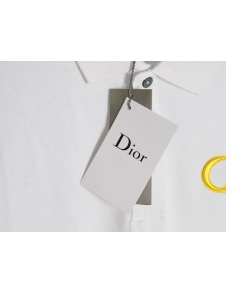 Dior embroidered CD letters Polo short sleeve,Dior