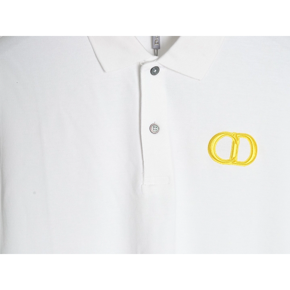 Dior embroidered CD letters Polo short sleeve,Dior
