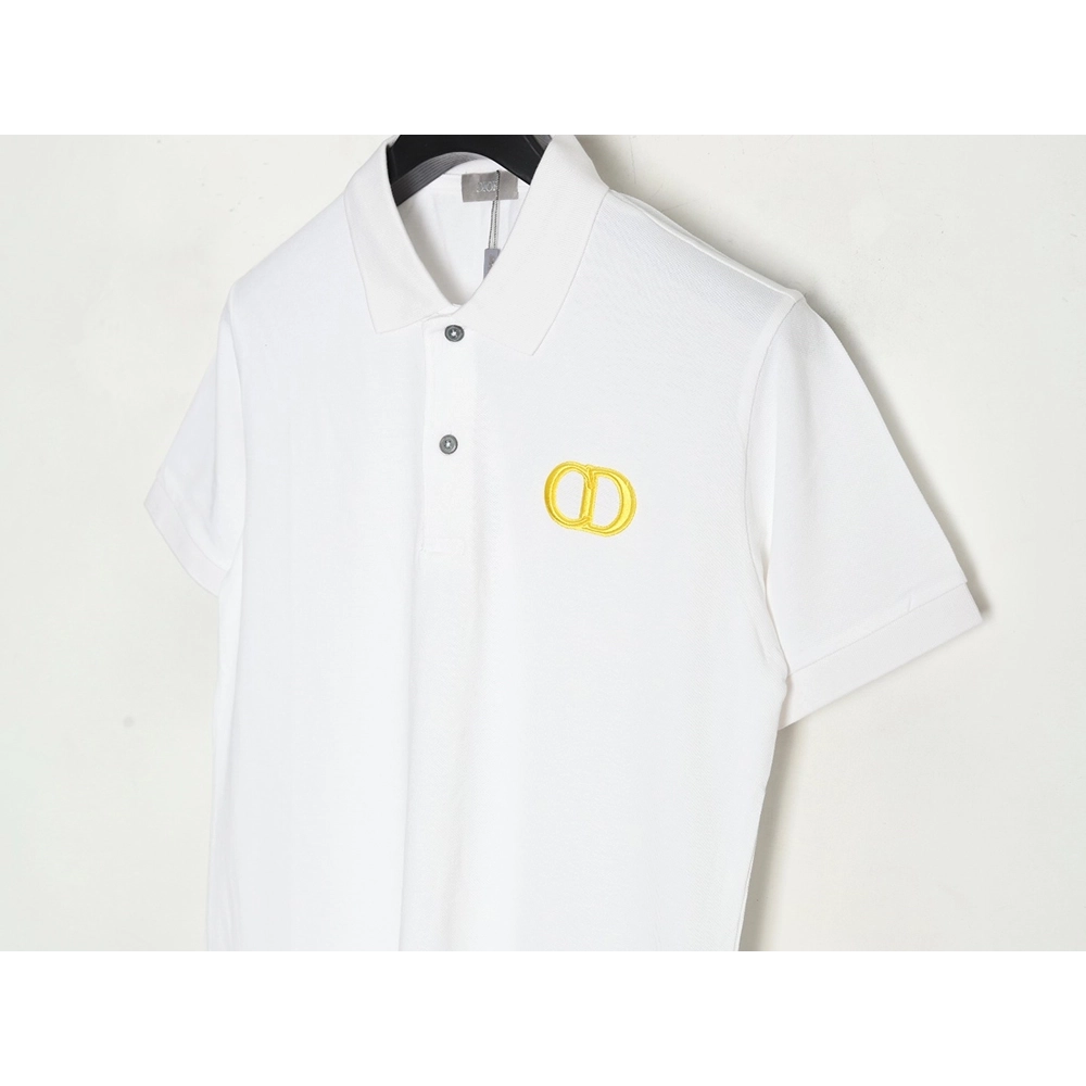 Dior embroidered CD letters Polo short sleeve,Dior