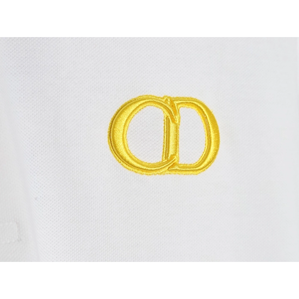 Dior embroidered CD letters Polo short sleeve,Dior