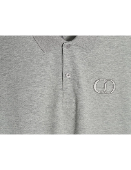 Dior embroidered CD letters Polo short sleeve TSK1,Dior