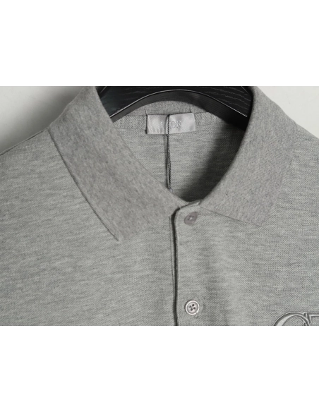 Dior embroidered CD letters Polo short sleeve TSK1,Dior