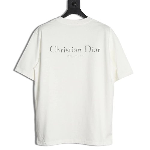 Dior washed distressed letter print short sleeves,Dior