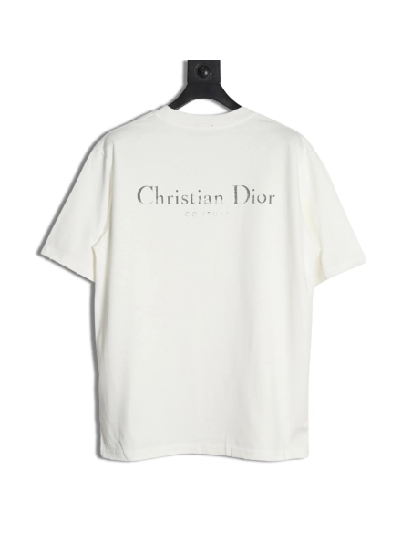 Dior washed distressed letter print short sleeves,Dior