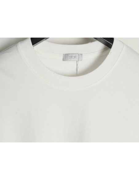 Dior washed distressed letter print short sleeves,Dior