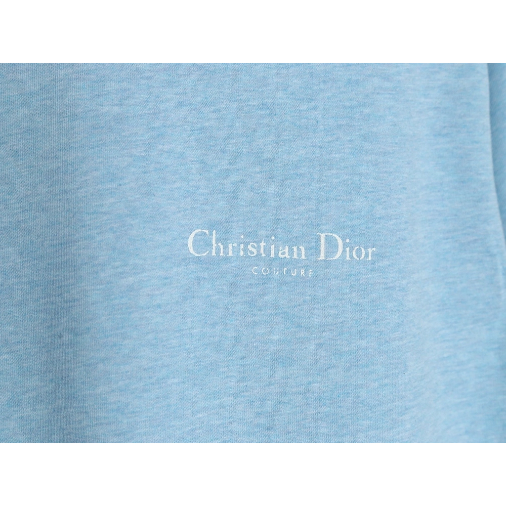 Dior washed distressed letter print short sleeves TSK1,Dior