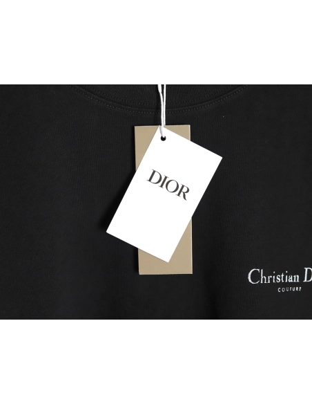 Dior washed distressed letter print short sleeves TSK2,Dior