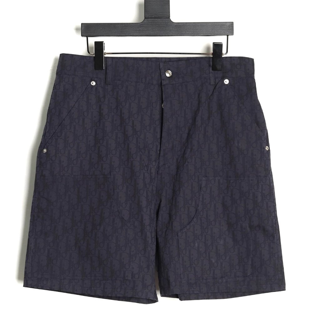 Dior all over print jacquard denim shorts tsk1,Dior