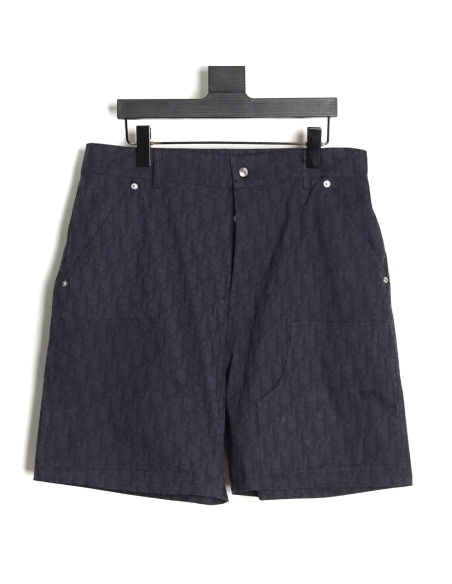 Dior all over print jacquard denim shorts tsk1,Dior