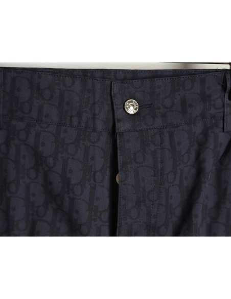 Dior all over print jacquard denim shorts tsk1,Dior