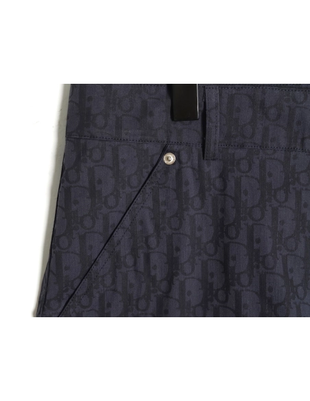 Dior all over print jacquard denim shorts tsk1,Dior