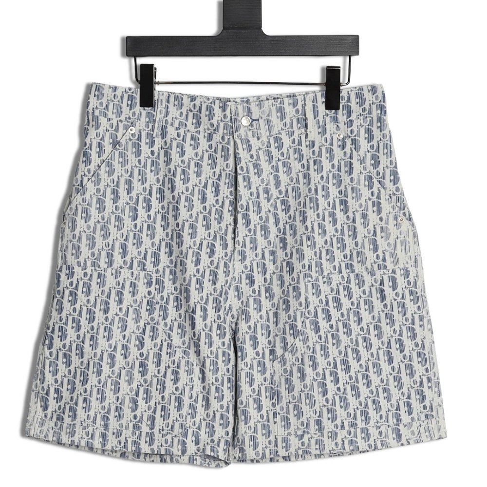 Dior all over print jacquard denim shorts,Dior