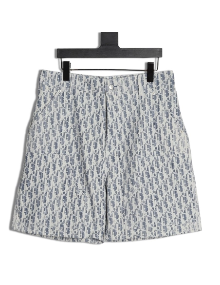 Dior all over print jacquard denim shorts,Dior
