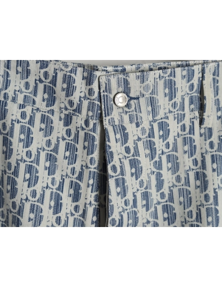 Dior all over print jacquard denim shorts,Dior