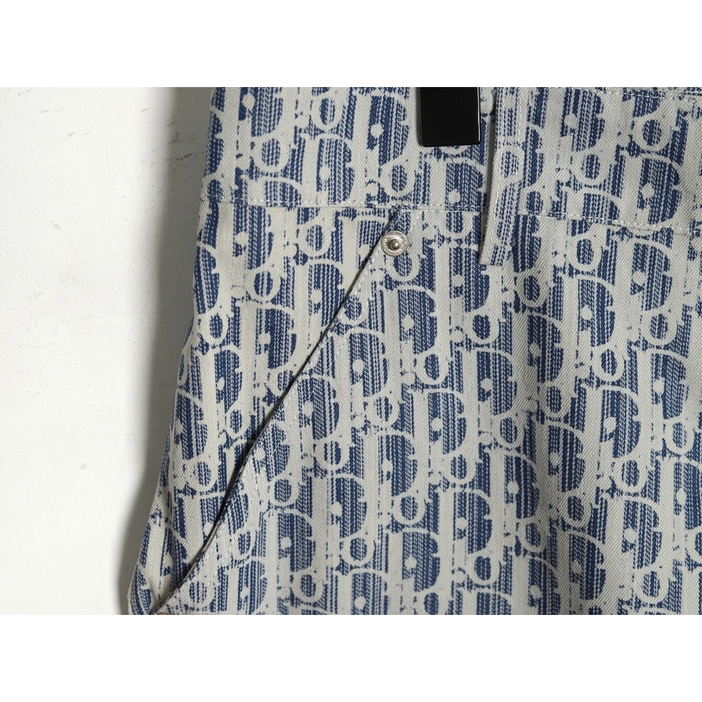 Dior all over print jacquard denim shorts,Dior