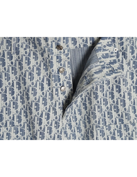 Dior all over print jacquard denim shorts,Dior