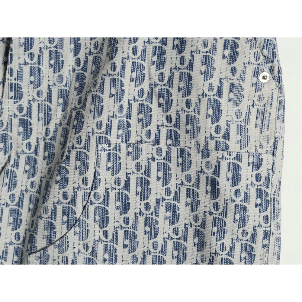 Dior all over print jacquard denim shorts,Dior