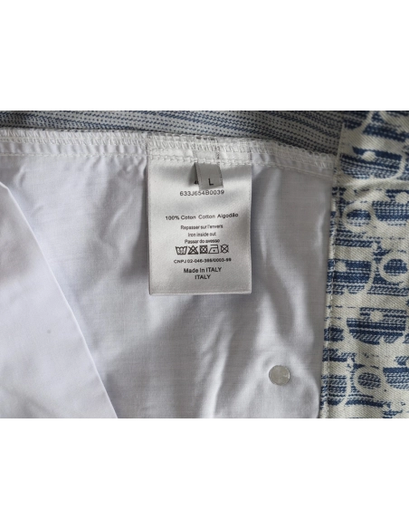 Dior all over print jacquard denim shorts,Dior