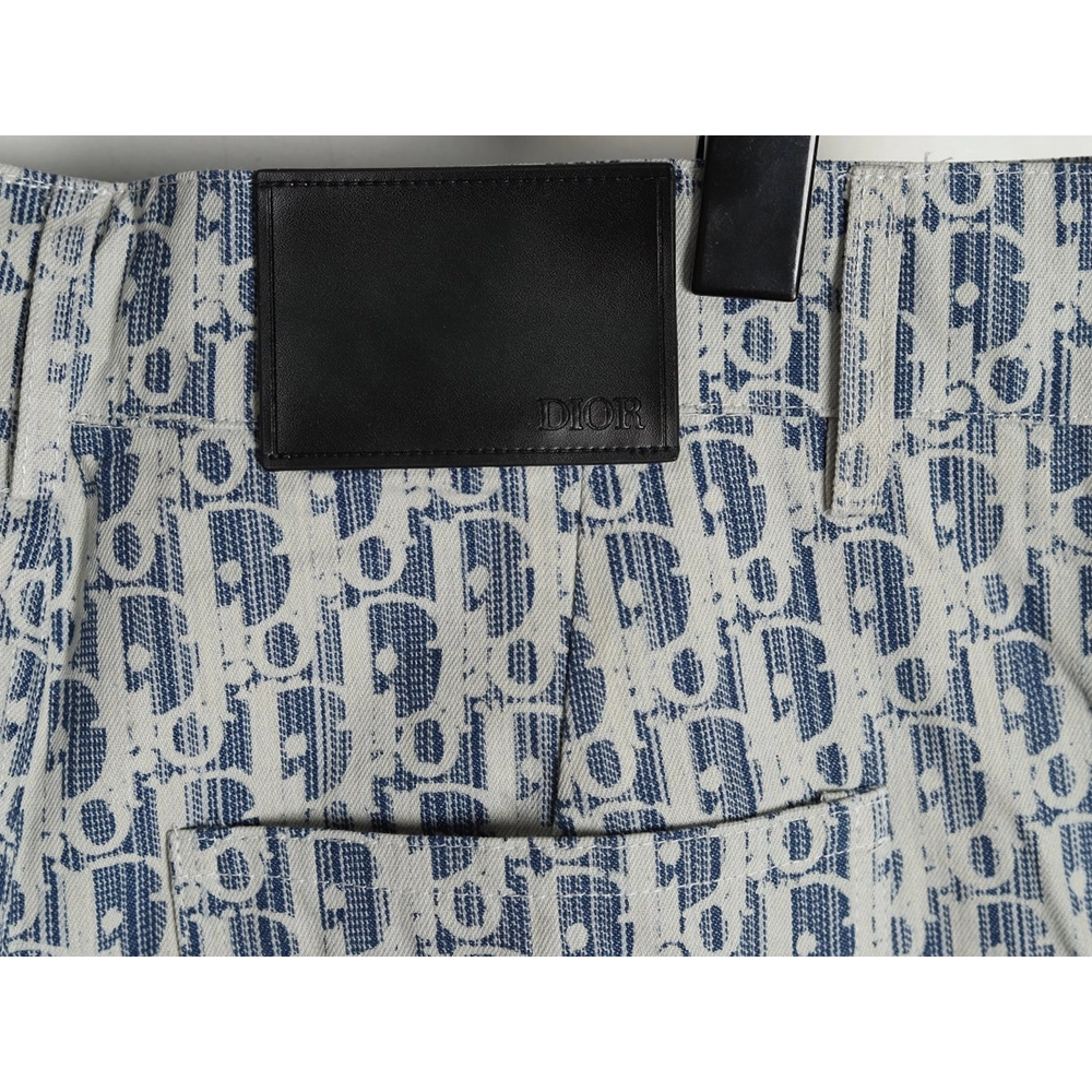 Dior all over print jacquard denim shorts,Dior