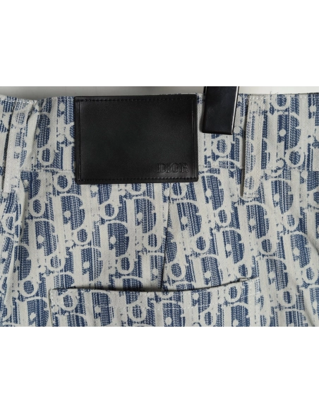 Dior all over print jacquard denim shorts,Dior