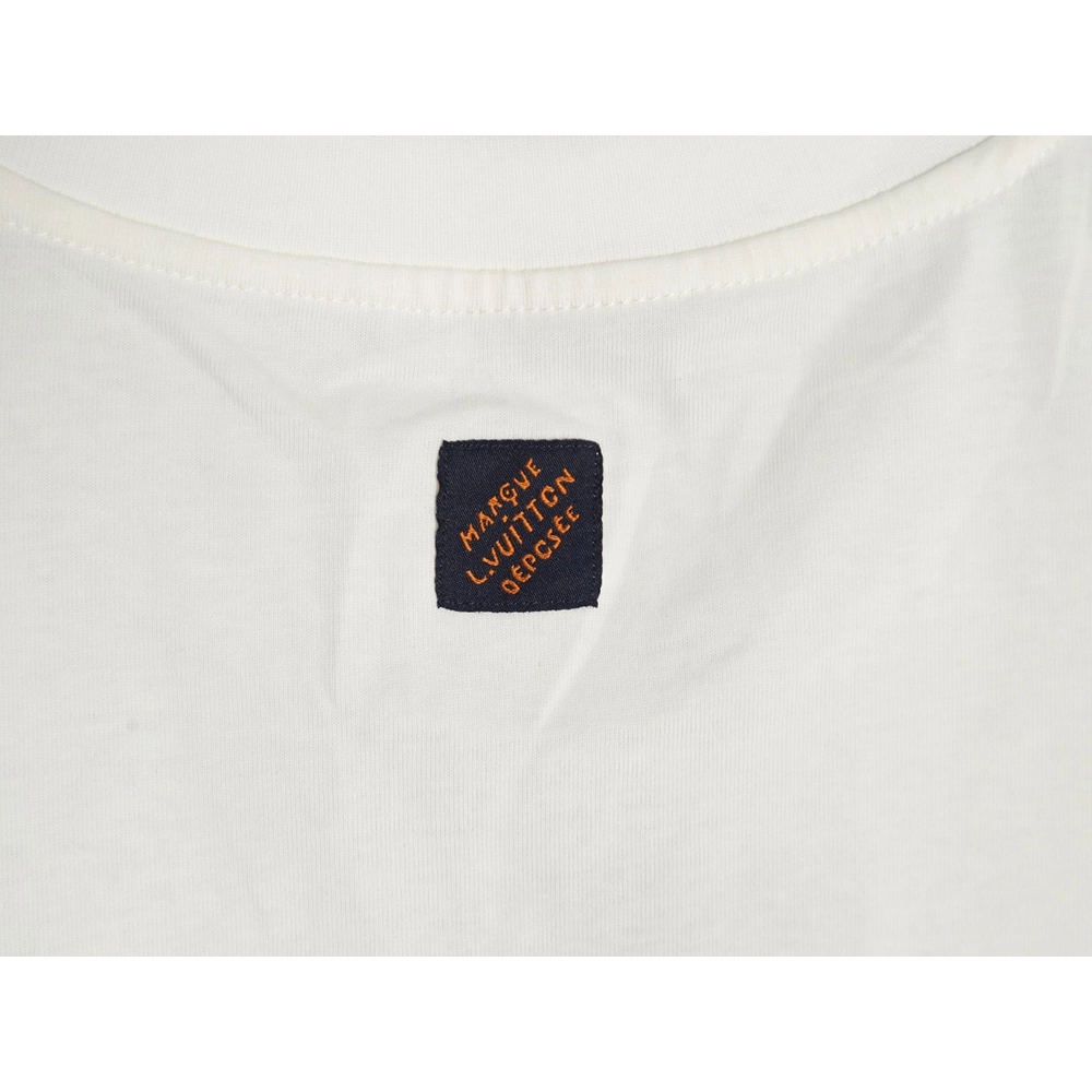 Louis Vuitton Earth Flocked Short Sleeve T-Shirt,Louis Vuitton