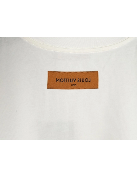 Louis Vuitton White Dove Print Short Sleeve T-shirt,Louis Vuitton